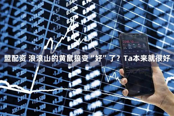 盟配资 浪浪山的黄鼠狼变“好”了？Ta本来就很好